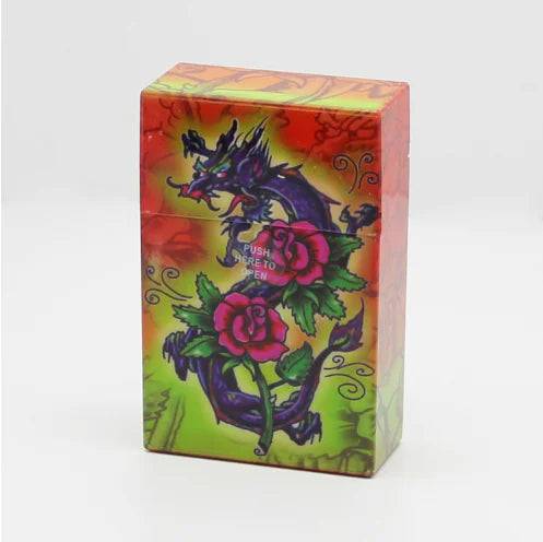 Automatic Opening Cigarette Case - 20 Capacity, Plastic