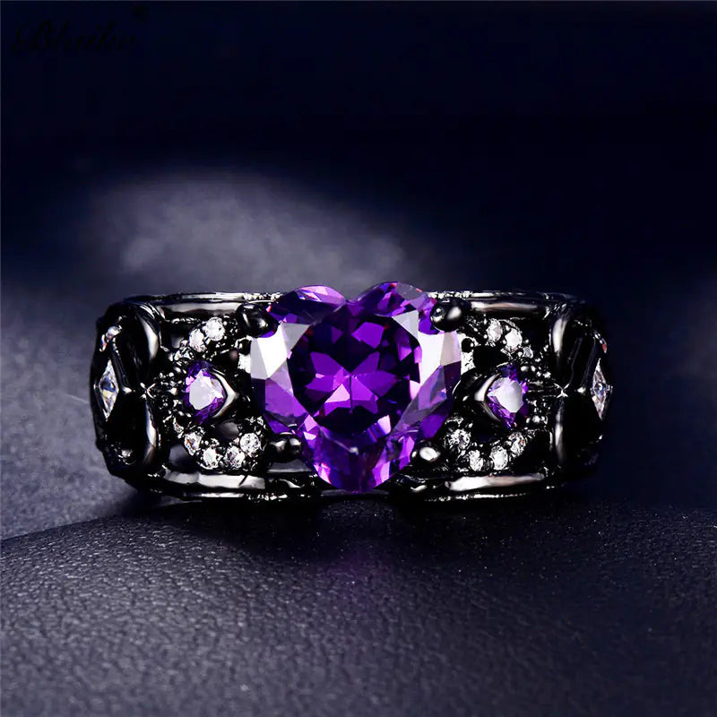 Heart Ring with Angel Wings for Women