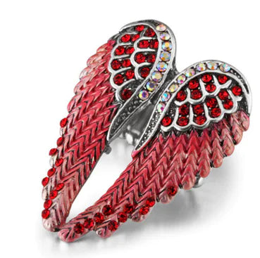 Angel Wings Ring with Rhinestones for Women