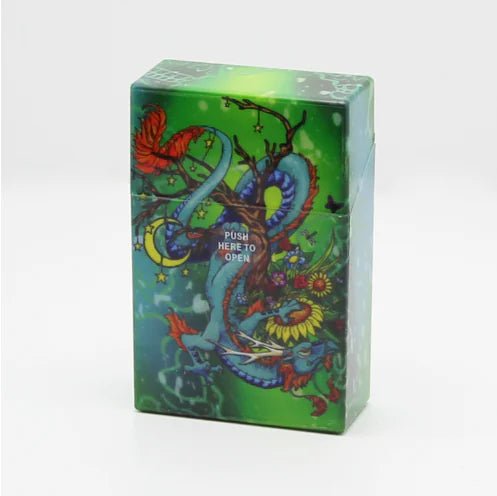Automatic Opening Cigarette Case - 20 Capacity, Plastic
