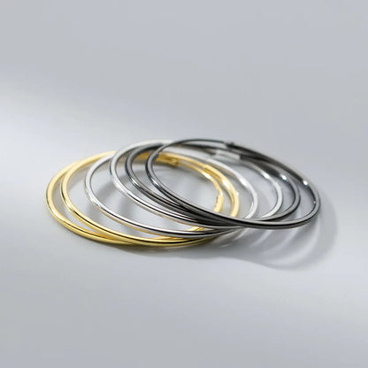 S925 Silver Mini Round Hoop Earrings (1.2mm &amp; 1.5mm)