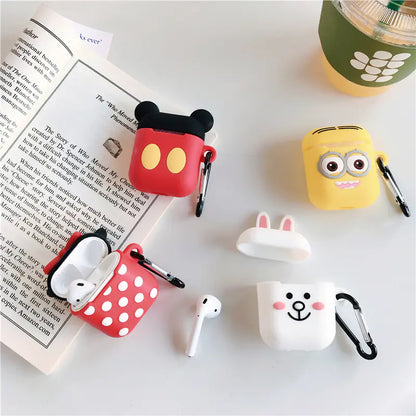 Silicone Case for AirPods 1 - Cartoon Design Protection