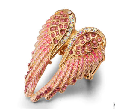 Angel Wings Ring with Rhinestones for Women