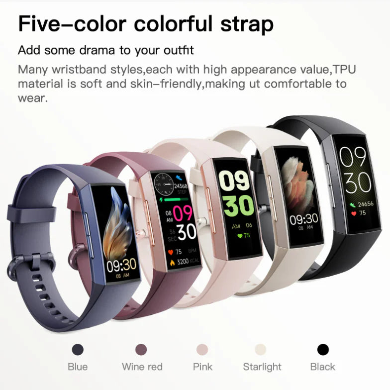 C67 AMOLED Screen Waterproof Bluetooth Health Monitor Watch