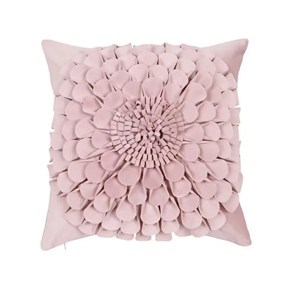3D Flower Pattern Throw Pillowcase for Home Decor 18x18in