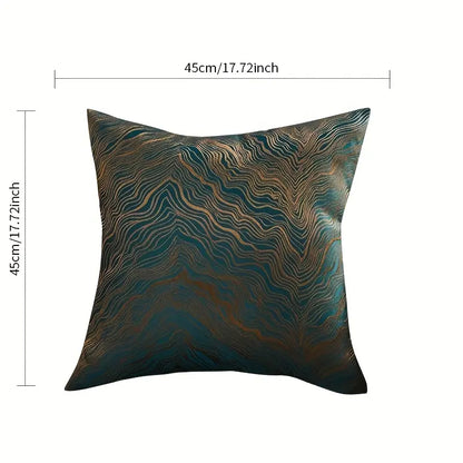 Marble Throw Pillowcase - Soft Flannel Indoor Decor