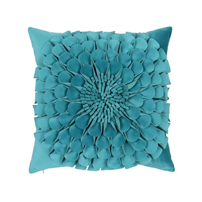 3D Flower Pattern Throw Pillowcase for Home Decor 18x18in