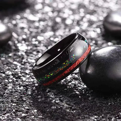 Cosmic Opal Ruby Meteorite Ring