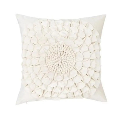 3D Flower Pattern Throw Pillowcase for Home Decor 18x18in