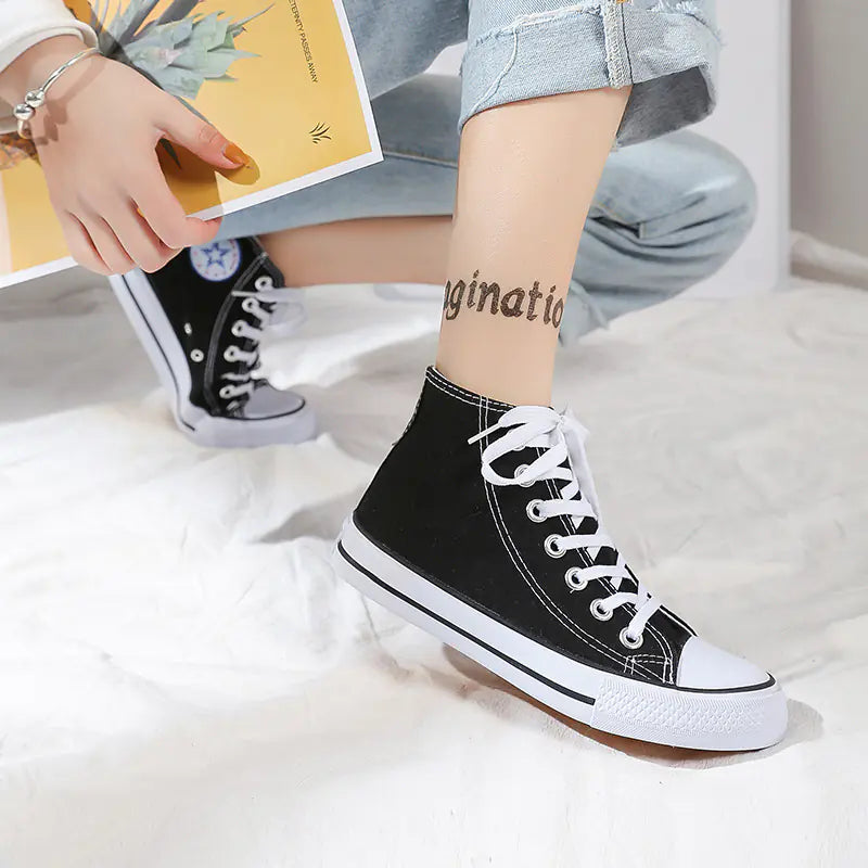 Breathable Unisex Canvas Sneakers for All Seasons