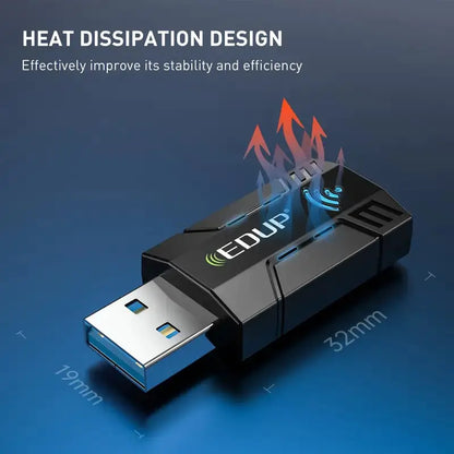 EDUP AC1300Mbps USB WiFi Adapter for PC and Laptop